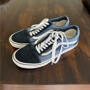 Vans Men's Black and Blue Sneakers